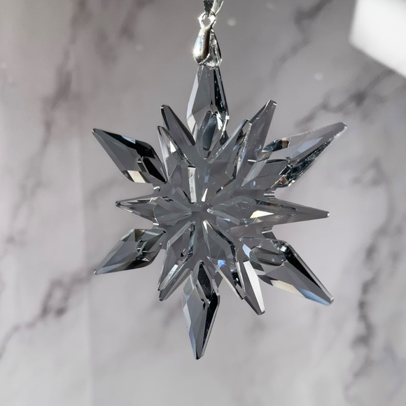 Crystal Snowflake Sun Catcher Christmas Tree Decor Czech Bohemia Crystal Gift - Picture 4 of 12